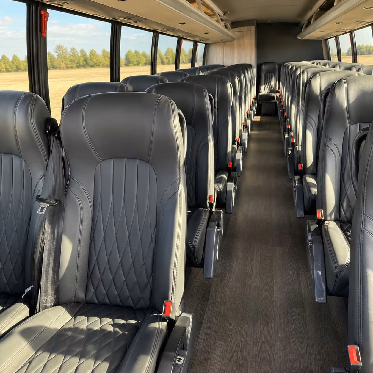 28 passenger minibus interior