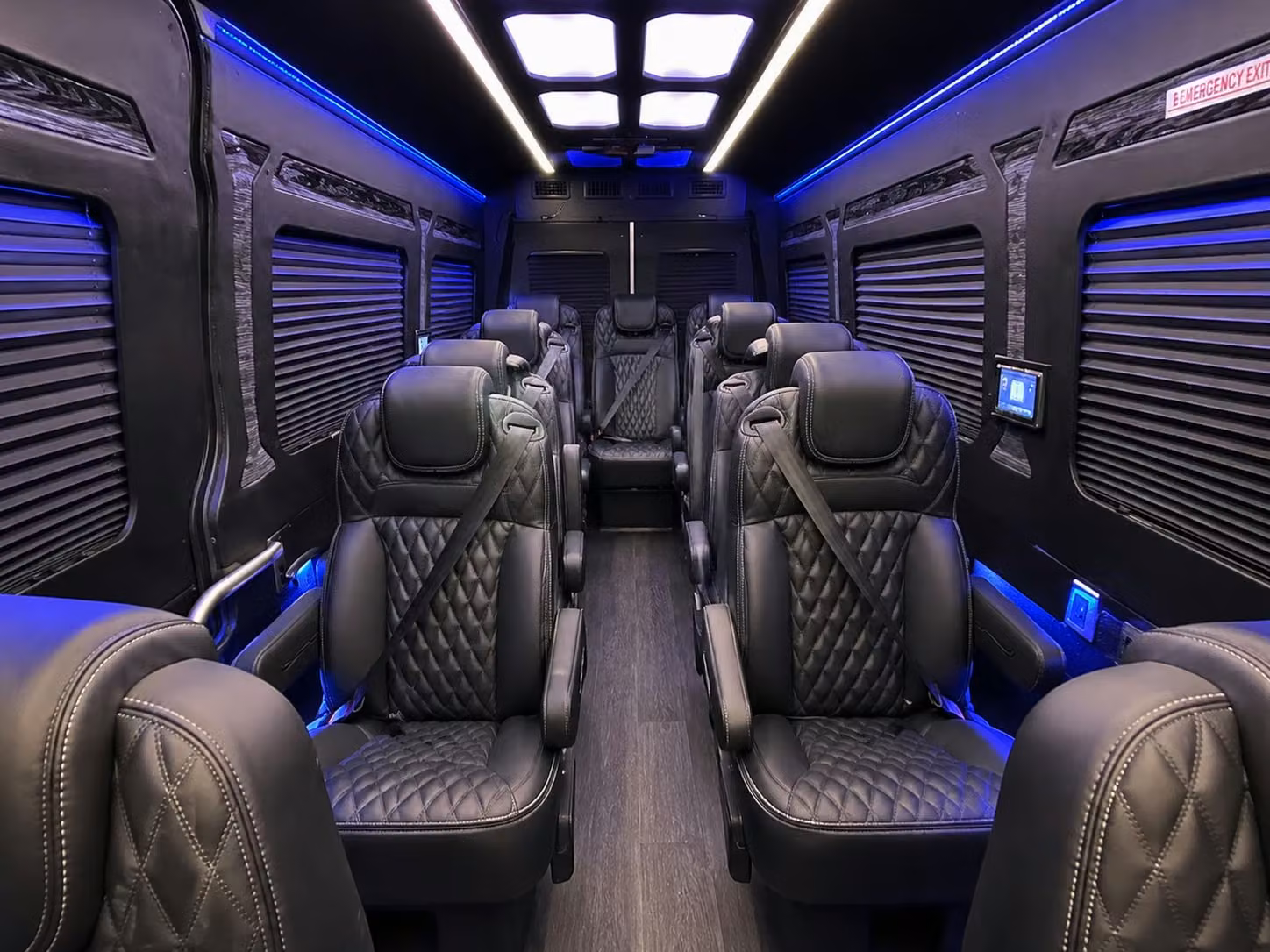 sprinter van with driver inside